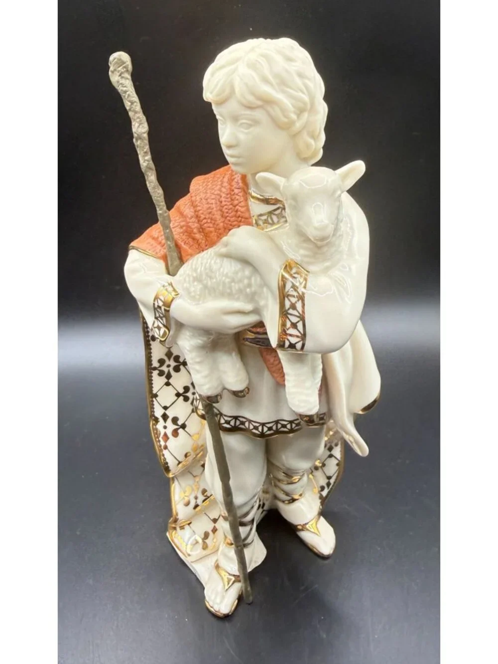 Lenox First Blessing Shepherd Boy with Lamb 6119218 Nativity NWT 2001